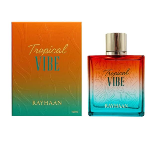 Rayhaan Tropical Vibe 100ML – Perfume Unisex Tropical | Mango, Coco y Maderas Cremosas