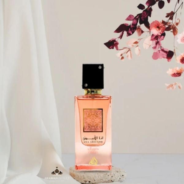 Ana Abiyedh Coral de Lattafa 60ML - Perfume Árabe Floral y Afrutado con Toque Exótico