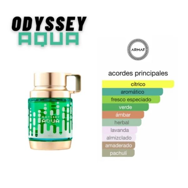 Odyssey Aqua Edition Armaf 100ML – Perfume Masculino Amaderado Aromático | Fresco, Moderno y Duradero