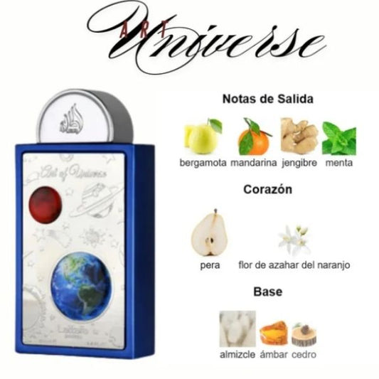 Art of Universe Lattafa Perfume Unisex 100ml – Fresco, Cítrico y Amaderado