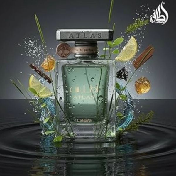 Atlas Lattafa Perfumes – Perfume Unisex Marino y Amaderado | Fresco, Mineral y Elegante