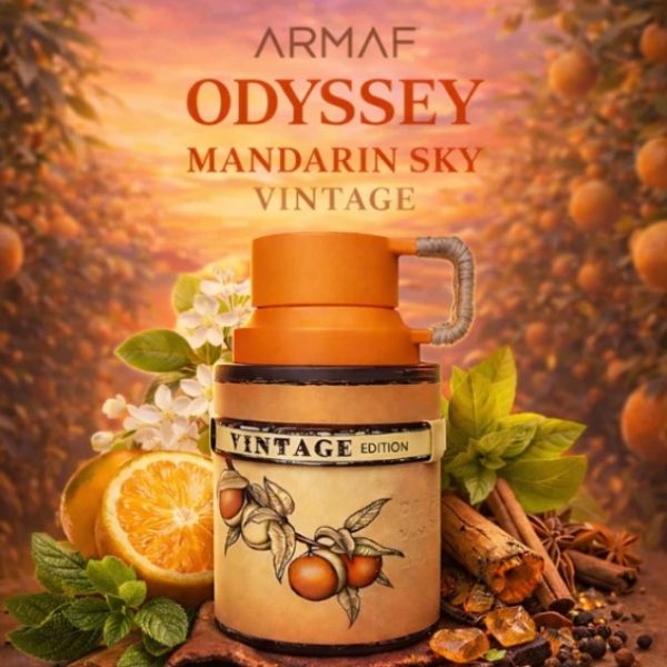 Odyssey Mandarin Sky Vintage Edition ARMAF 100ML – Perfume Unisex Oriental Especiado | Cítrico, Cálido y Sofisticado