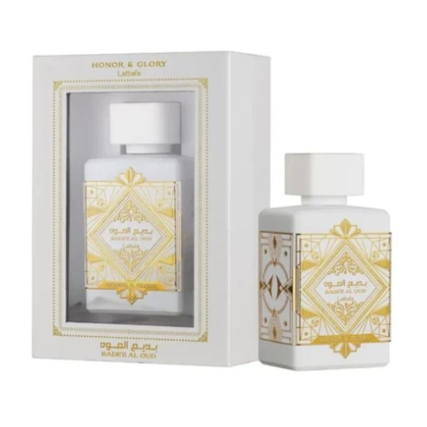 Bade’e Al Oud Honor & Glory de Lattafa 100ml – Perfume Unisex Intenso y Especiado