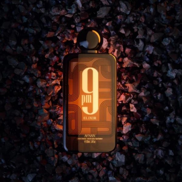 9PM Elixir Afnan 100ML – Perfume Unisex Oriental Especiado con Cardamomo, Cuero y Vainilla