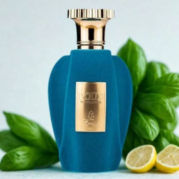 Voux Turquoise Paris Corner 100ML – Perfume Unisex Cítrico y Frutal con Vainilla, Ámbar y Almizcle Blanco