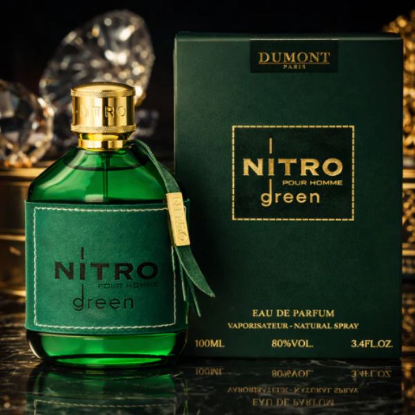 Nitro Green Dumont Paris 100ML – Perfume Hombre Fougère Amaderado | Intenso, Moderno y Elegante