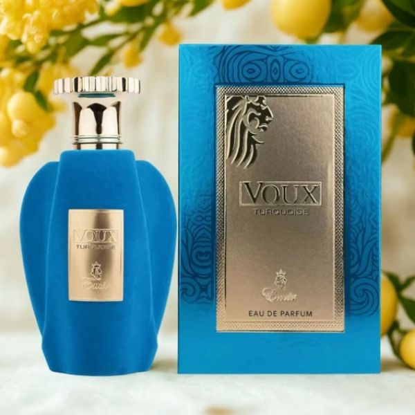 Voux Turquoise Paris Corner 100ML – Perfume Unisex Cítrico y Frutal con Vainilla, Ámbar y Almizcle Blanco