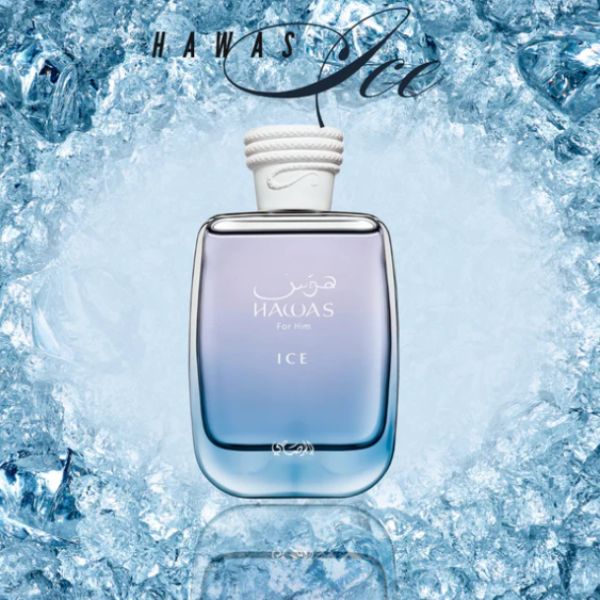 Hawas Ice Rasasi 100ML – La Esencia de la Elegancia y la Frescura Sofisticada
