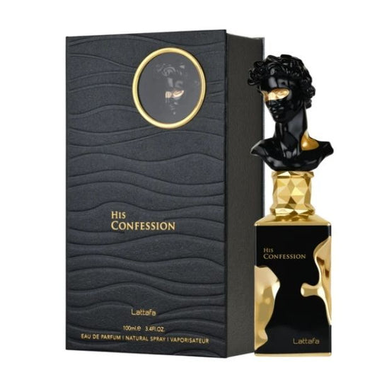 His Confession Lattafa – Perfume Árabe 100ML, Elegante y Sofisticado