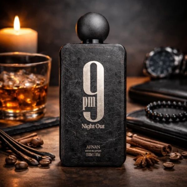 9 PM Night Out Afnan 100ML – Extracto de Perfume Unisex Oriental | Dulce, Licoroso y Nocturno