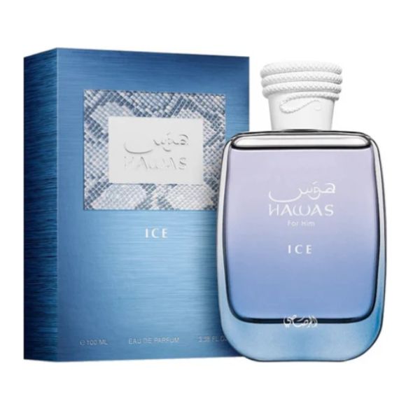 Hawas Ice Rasasi 100ML – La Esencia de la Elegancia y la Frescura Sofisticada