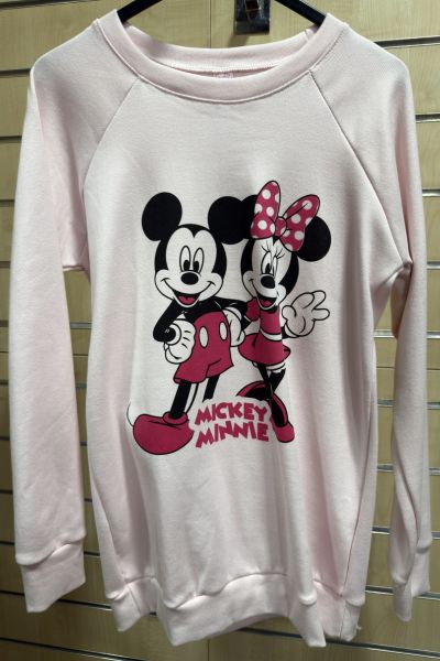 Sudadera Mickey & Minnie Rosa – Estilo Casual Disney Unisex