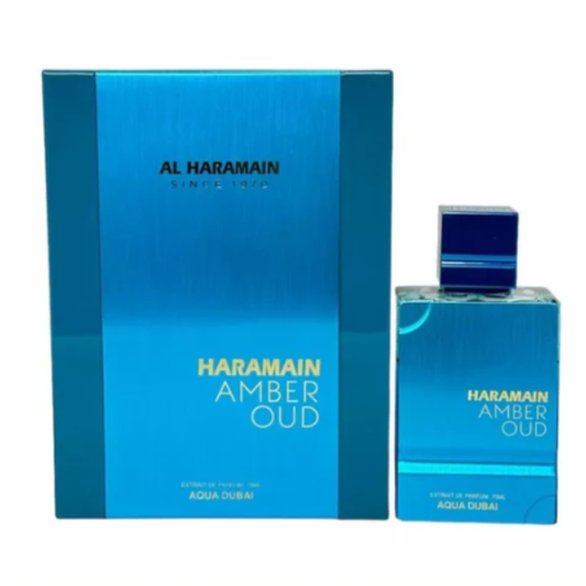 Amber Oud Aqua Dubai de Al Haramain: Lujo Acuático y Elegancia Oriental en un Solo Perfume