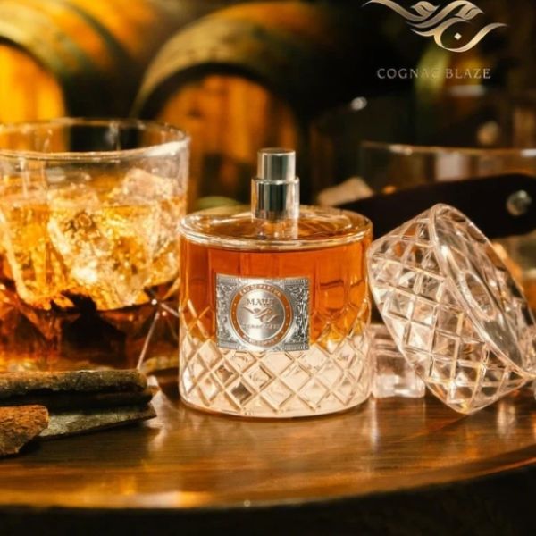 Mawj Cognac Blaze Paris Corner Eau de Parfum 100ml | Perfume Unisex Intenso, Amaderado y Oriental