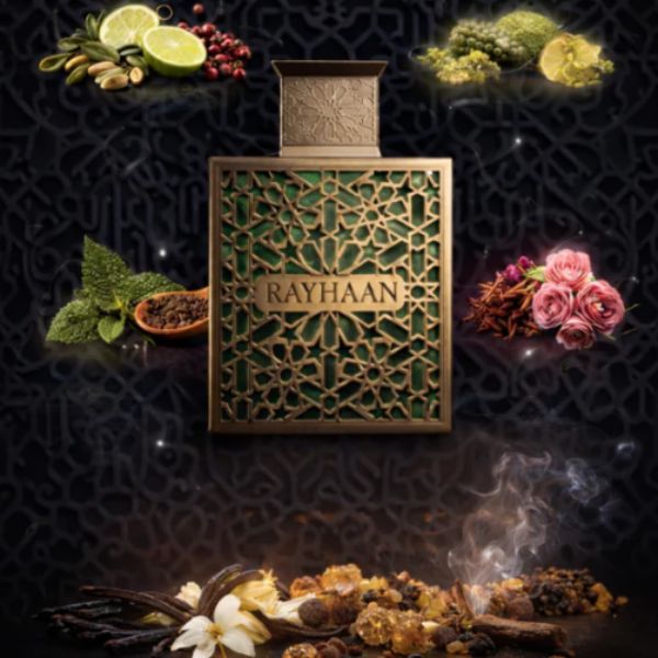 Terra Rayhaan 100ML – Perfume Hombre Oriental Especiado | Intenso, Resinoso y Poderoso