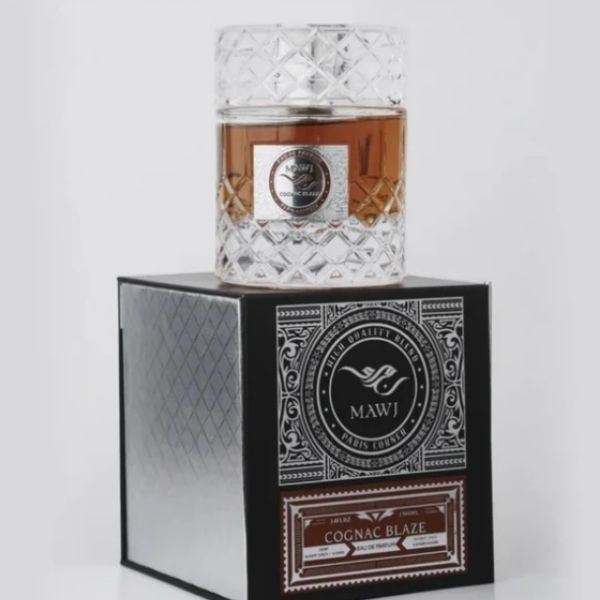 Mawj Cognac Blaze Paris Corner Eau de Parfum 100ml | Perfume Unisex Intenso, Amaderado y Oriental