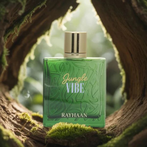 Rayhaan Jungle Vibe 100ML – Perfume Fresco y Verde para Hombre | Natural, Cítrico y Aventurero