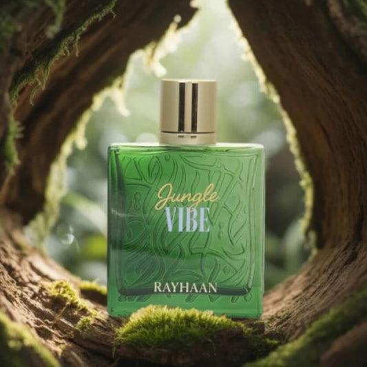Rayhaan Jungle Vibe 100ML – Perfume Fresco y Verde para Hombre | Natural, Cítrico y Aventurero