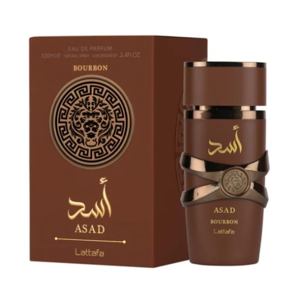 Lattafa Asad Bourbon Perfume Árabe - 100ML Poder, Elegancia y Sofisticación