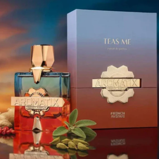 Teas Me Aromatix x French Avenue 100ML – Extracto de Perfume Unisex Oriental Amaderado | Elegante, Especiado y Profundo