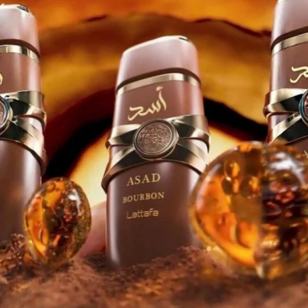 Lattafa Asad Bourbon Perfume Árabe - 100ML Poder, Elegancia y Sofisticación