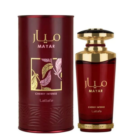 Mayar Cherry Intense Lattafa 100ML: Perfume Unisex Frutal y Floral de Larga Duración