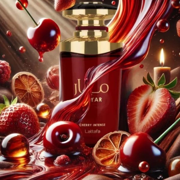 Mayar Cherry Intense Lattafa 100ML: Perfume Unisex Frutal y Floral de Larga Duración