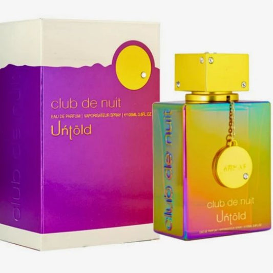Armaf Club De Nuit Untold 105ML - Perfume Unisex con Ámbar y Maderas de Larga Duración