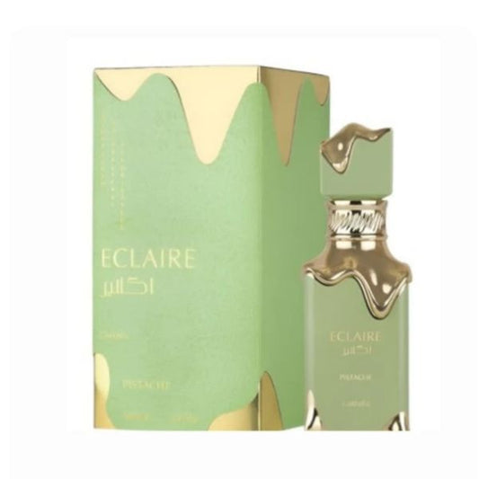 Eclaire Pistache Lattafa 100ML – Perfume Unisex Oriental Vainilla con Pistacho, Coco y VainillaEclaire Pistache Lattafa 100ML – Perfume Unisex Oriental Vainilla con Pistacho, Coco y Vainilla