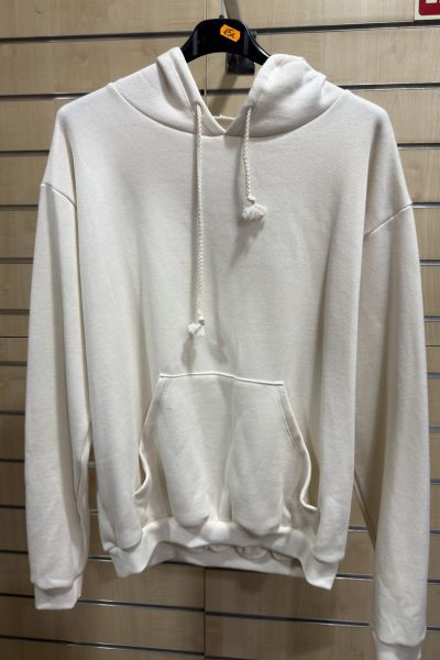 Sudadera Básica Oversize Blanca – Hoodie Casual Unisex