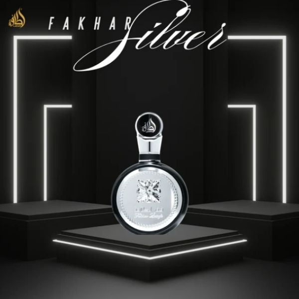 Perfume Árabe Fakhar Silver Lattafa Hombre 100ML - Frescura, Elegancia y Larga Duración