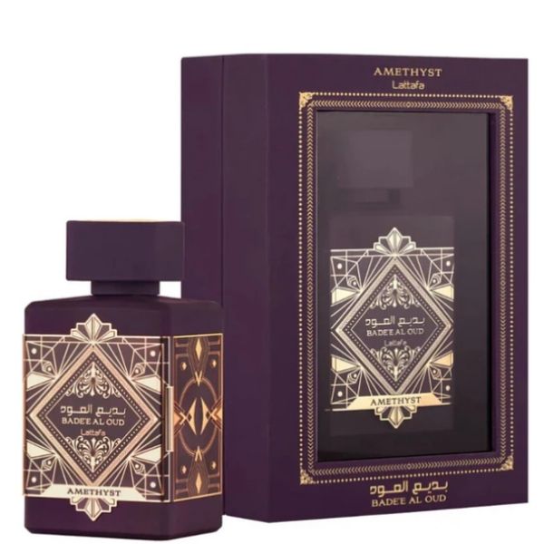 Lattafa Badee Al Oud Amethyst Eau de Parfum Unisex 100ML: Perfume Oriental Amaderado de Larga Duración